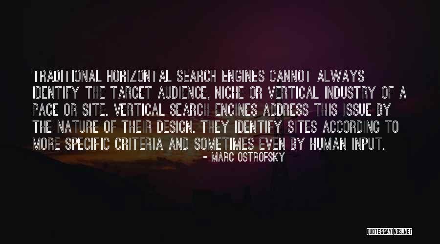 Search Engines Quotes By Marc Ostrofsky