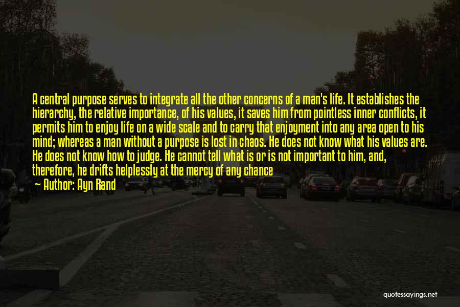 Searching For Purpose Quotes By Ayn Rand