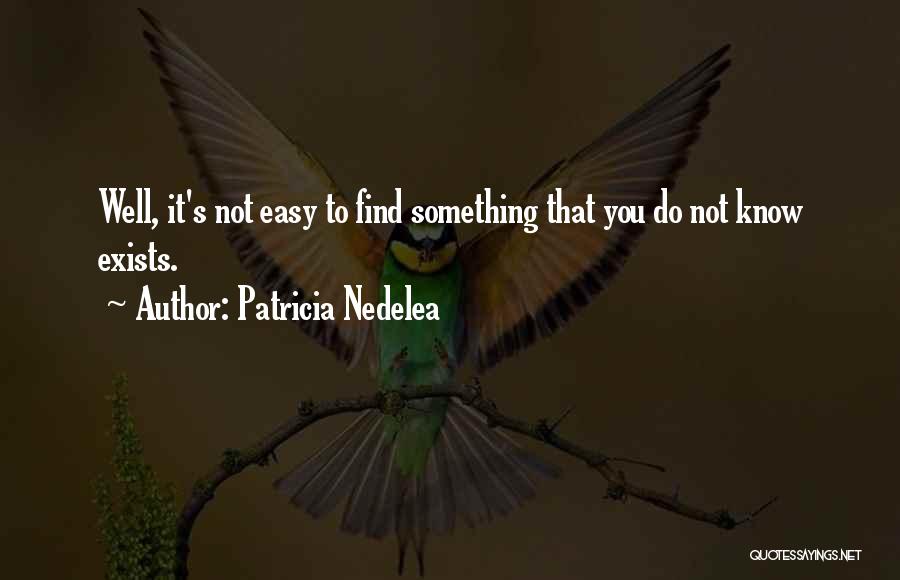 Searching For Something Quotes By Patricia Nedelea