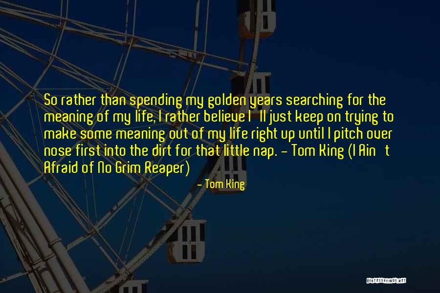 Searching For The Meaning Of Life Quotes By Tom King Searching For The Meaning Of Life Quotes By Tom King