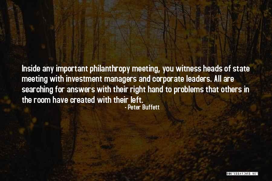 Searching For The Right One Quotes By Peter Buffett