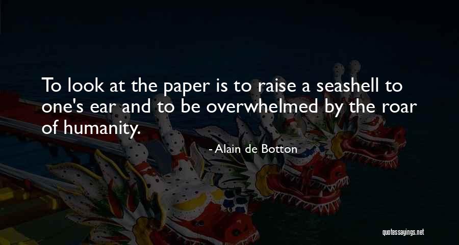 Seashell Quotes By Alain De Botton