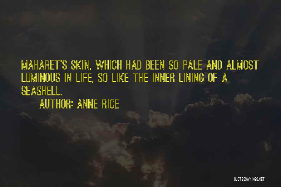 Seashell Quotes By Anne Rice