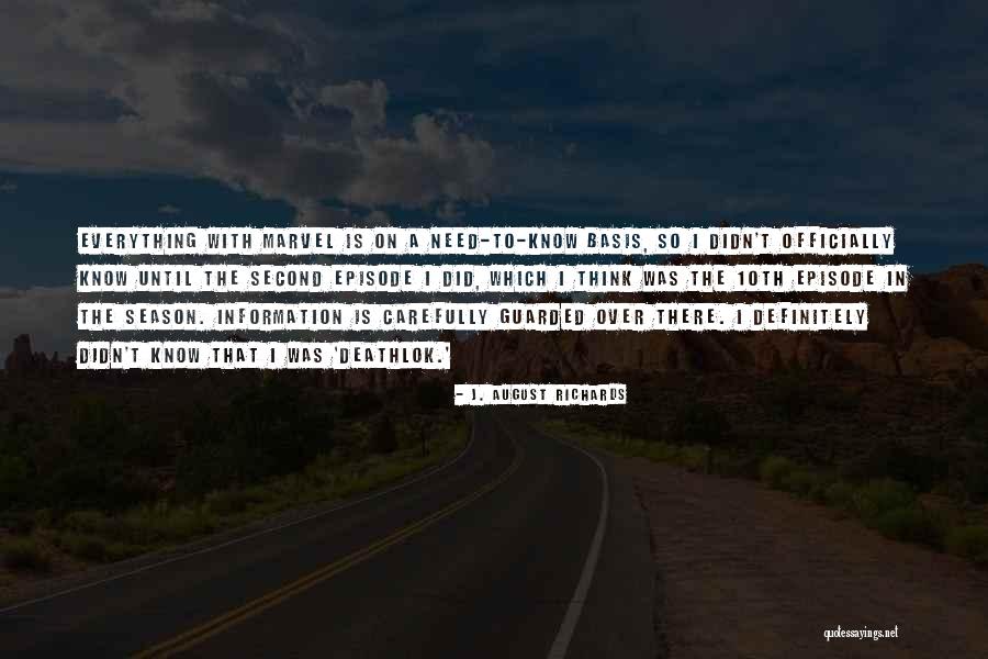Season 2 Episode 5 Quotes By J. August Richards Season 2 Episode 5 Quotes By J. August Richards