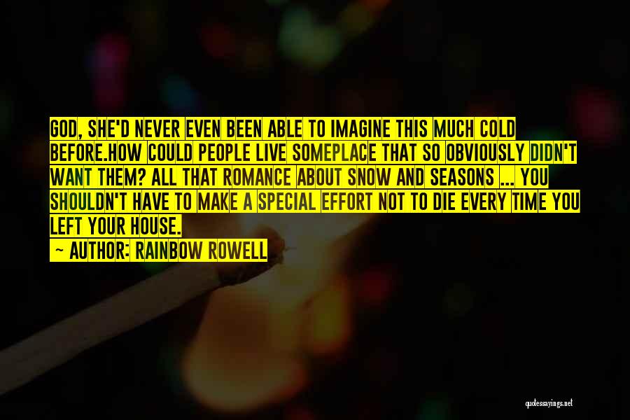 Seasons And Time Quotes By Rainbow Rowell
