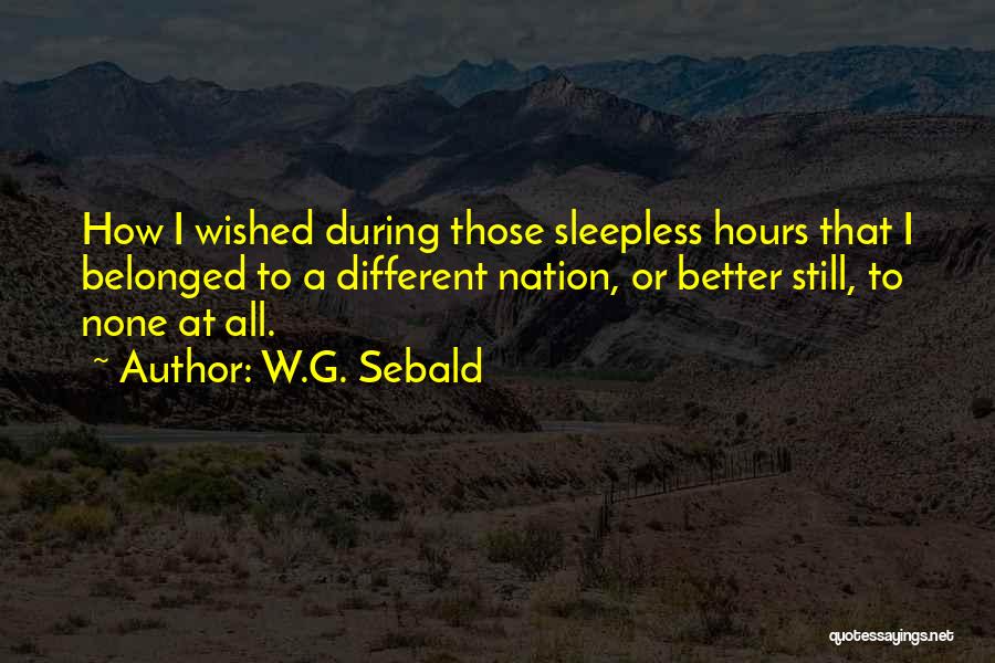 Sebald Quotes By W.G. Sebald