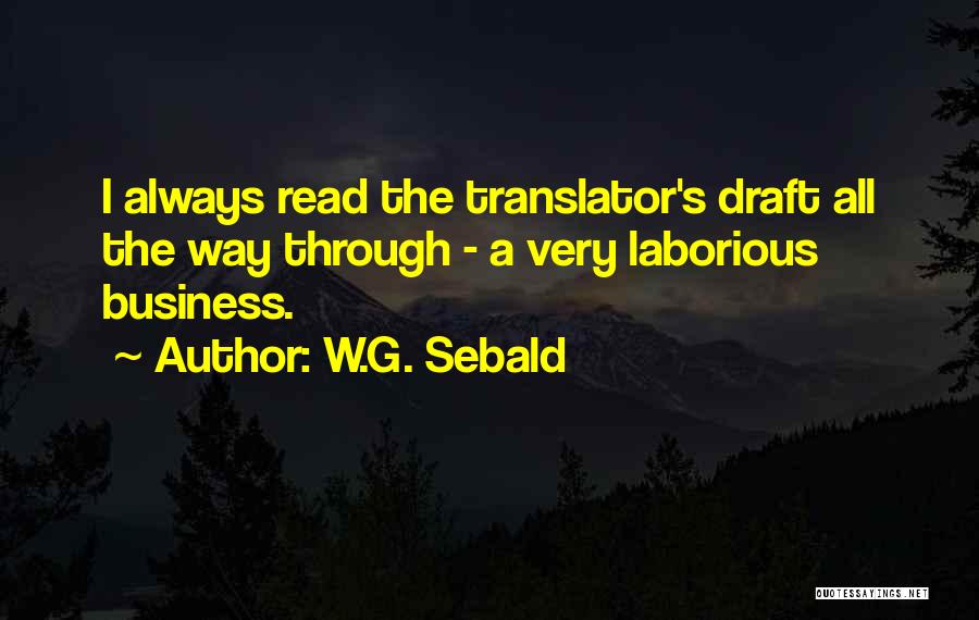 Sebald Quotes By W.G. Sebald