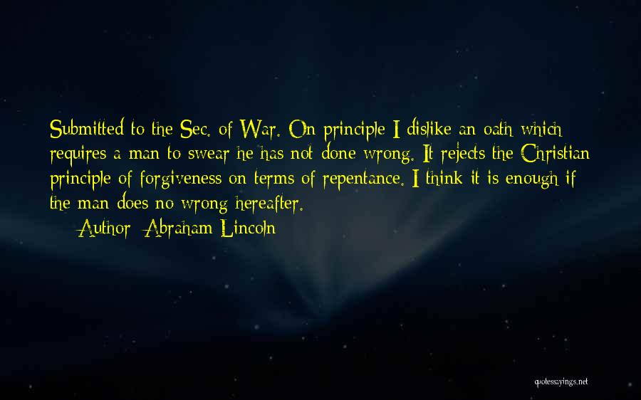 Sec Quotes By Abraham Lincoln