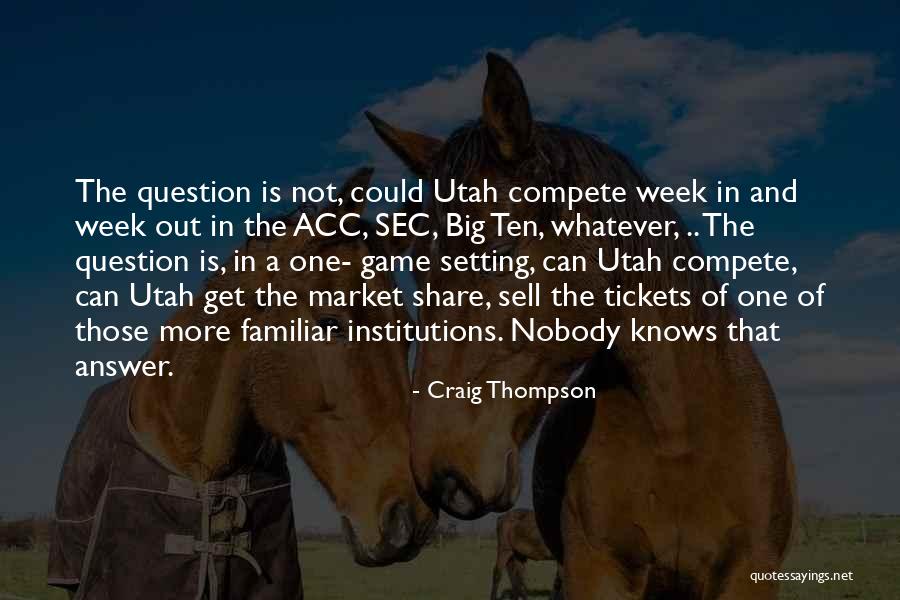 Sec Quotes By Craig Thompson