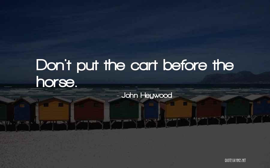 Seckinger Quotes By John Heywood