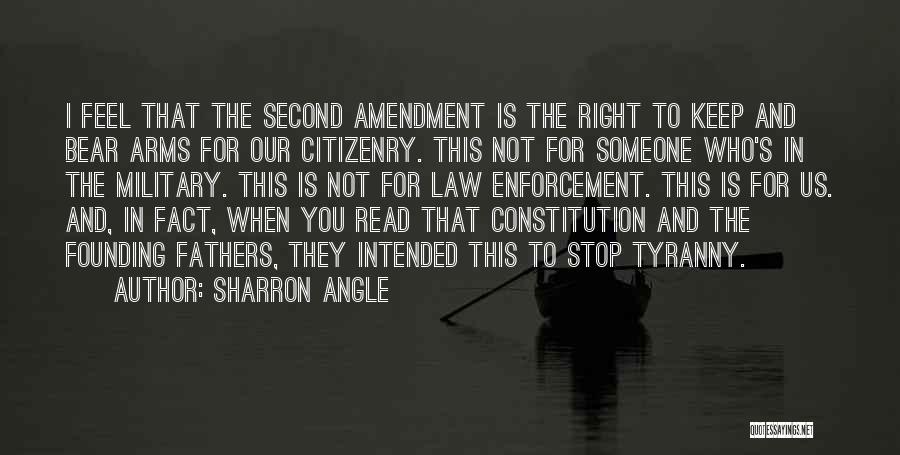 Second Amendment Quotes By Sharron Angle