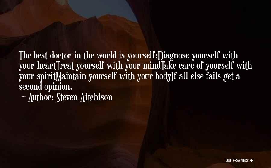 Second Doctor Best Quotes By Steven Aitchison