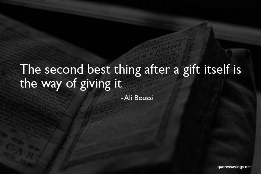 Second Is The Best Quotes By Ali Boussi Second Is The Best Quotes By Ali Boussi