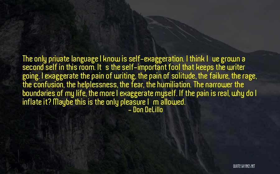 Second Language Quotes By Don DeLillo