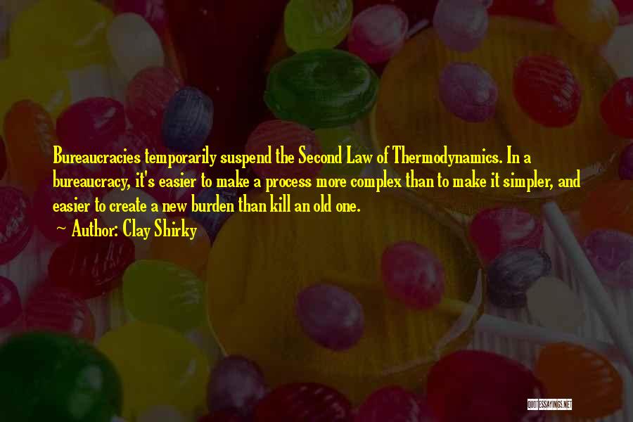 Second Law Thermodynamics Quotes By Clay Shirky