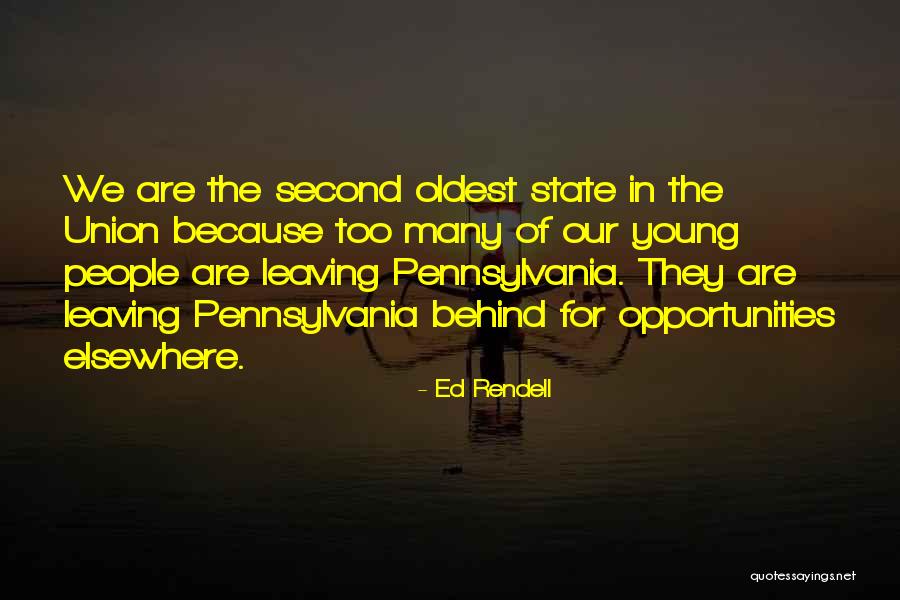 Second Opportunities Quotes By Ed Rendell