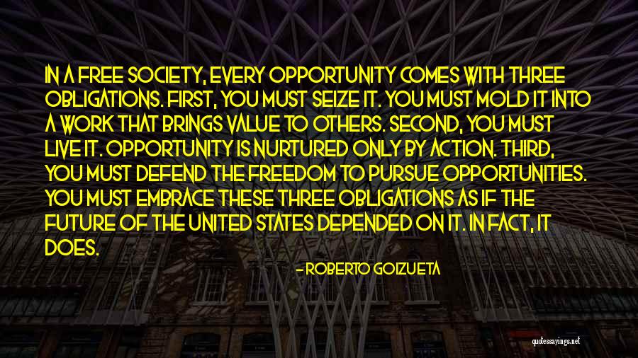 Second Opportunities Quotes By Roberto Goizueta