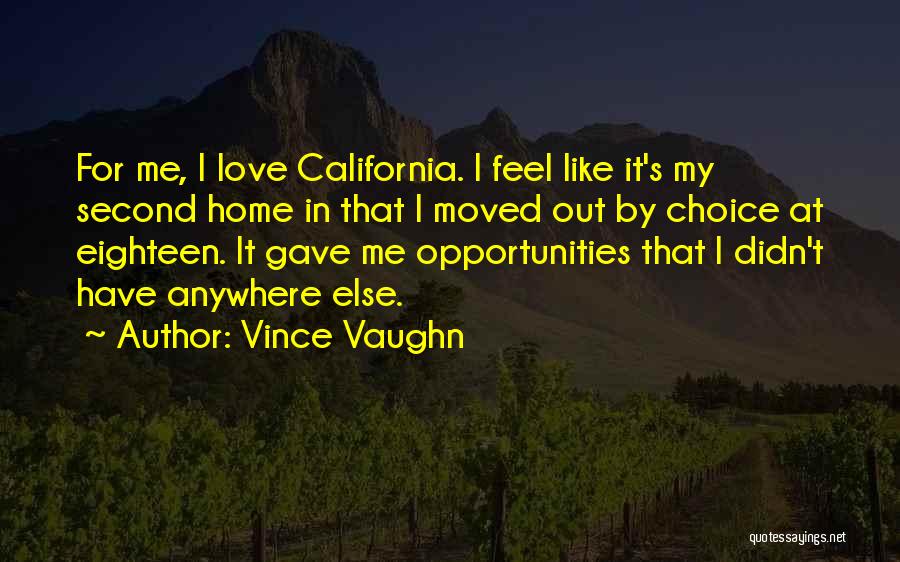 Second Opportunities Quotes By Vince Vaughn