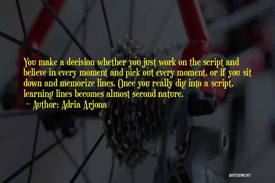 Second Pick Quotes By Adria Arjona