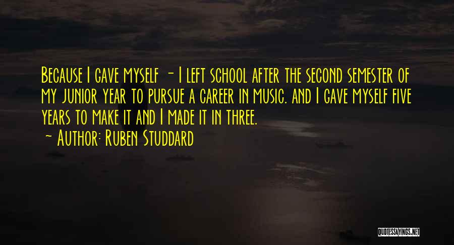 Second Semester Quotes By Ruben Studdard