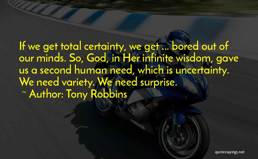 Second Variety Quotes By Tony Robbins