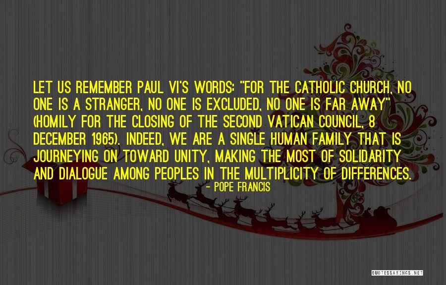 Second Vatican Council Quotes By Pope Francis Second Vatican Council Quotes By Pope Francis