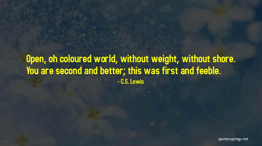 Second World Quotes By C.S. Lewis Second World Quotes By C.S. Lewis