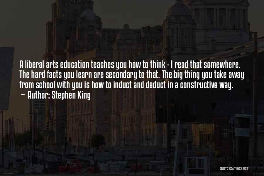 Secondary Education Quotes By Stephen King