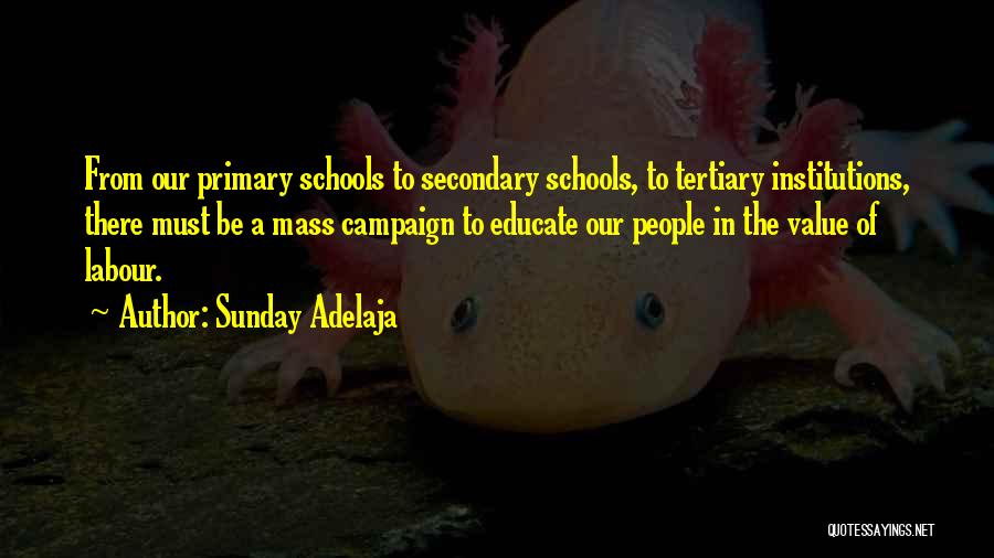 Secondary Education Quotes By Sunday Adelaja