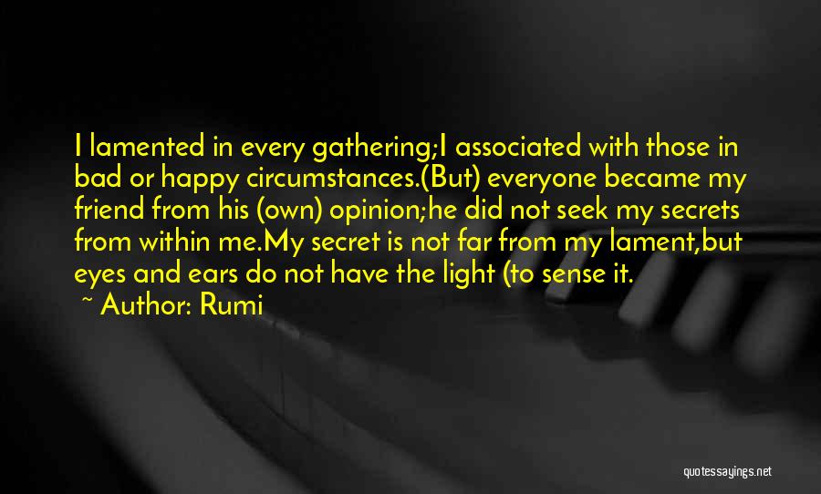 Secret Friend Quotes By Rumi