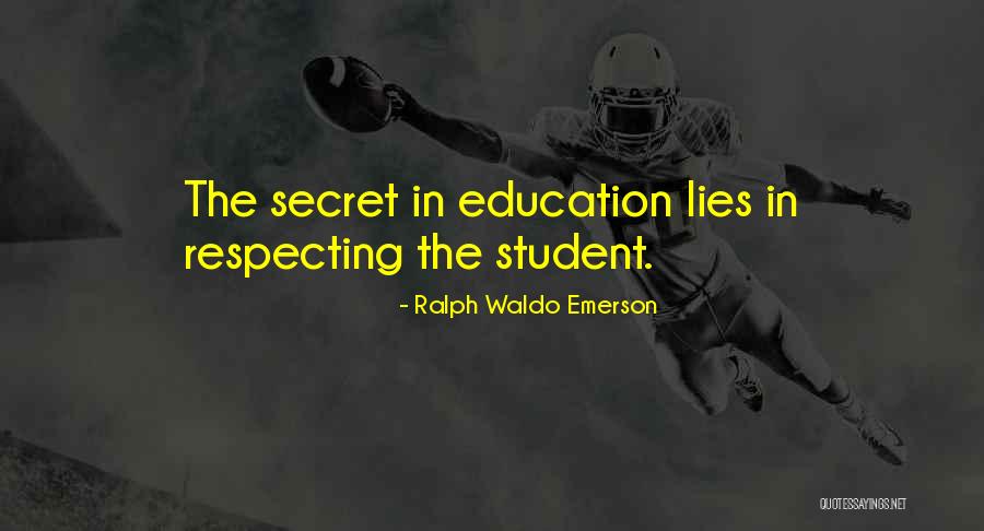 Secret Lies Quotes By Ralph Waldo Emerson Secret Lies Quotes By Ralph Waldo Emerson