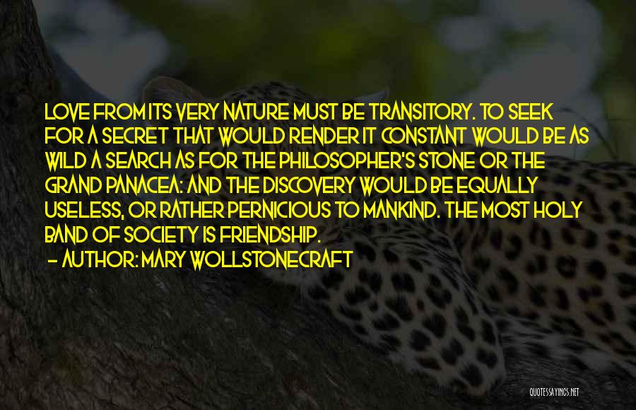 Secret Of Friendship Quotes By Mary Wollstonecraft