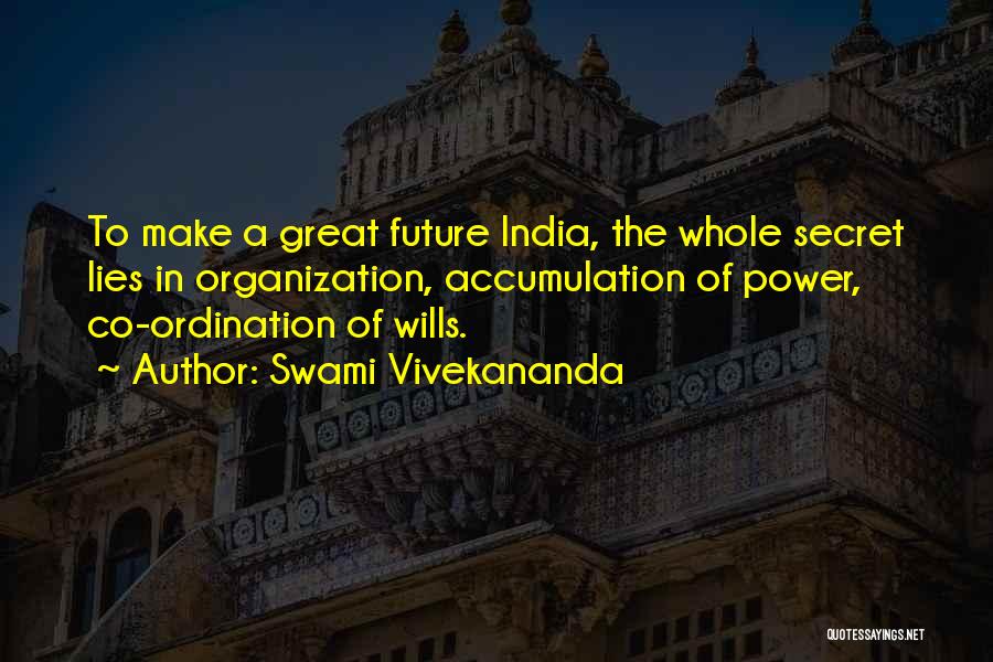 Secret Of Power Quotes By Swami Vivekananda