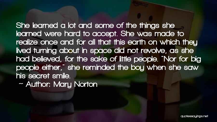 Secret Of Smile Quotes By Mary Norton