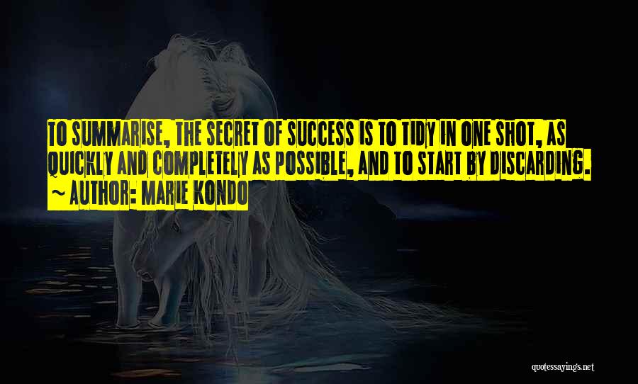 Secret Of Success Quotes By Marie Kondo