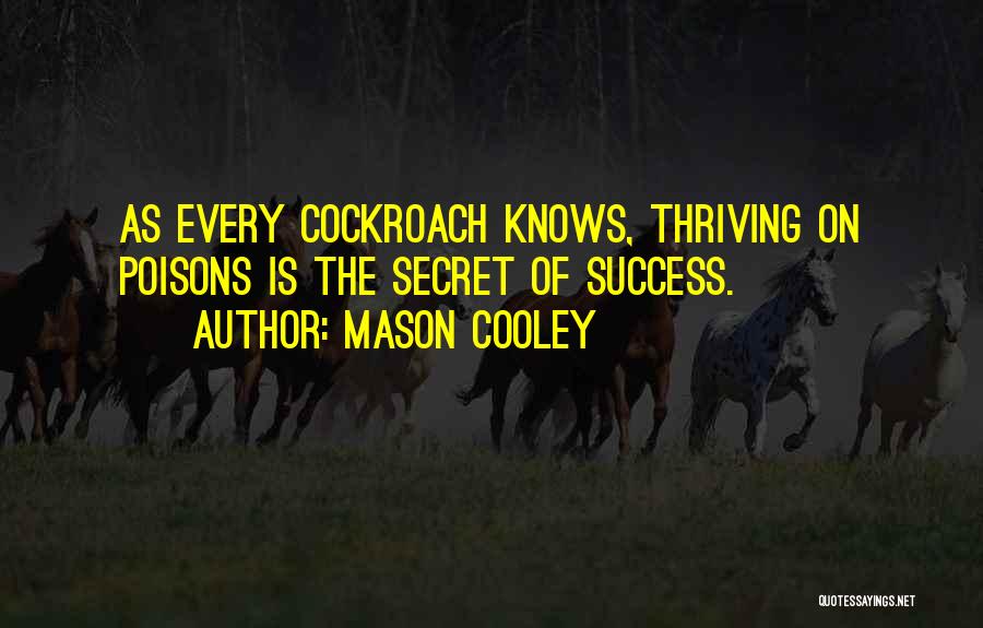 Secret Of Success Quotes By Mason Cooley
