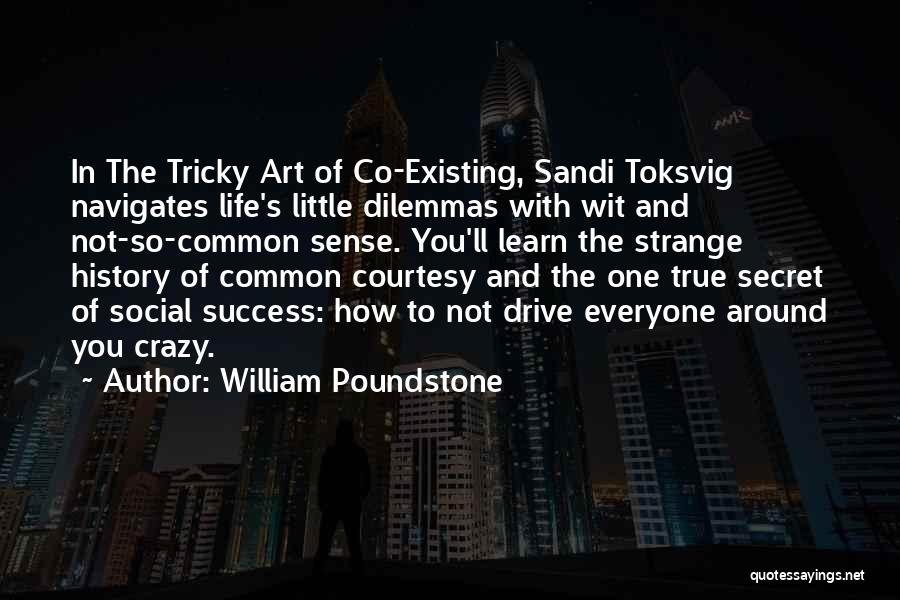 Secret Of Success Quotes By William Poundstone