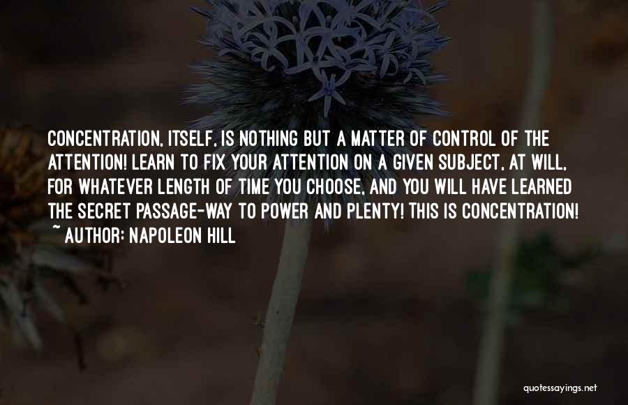 Secret Passage Quotes By Napoleon Hill