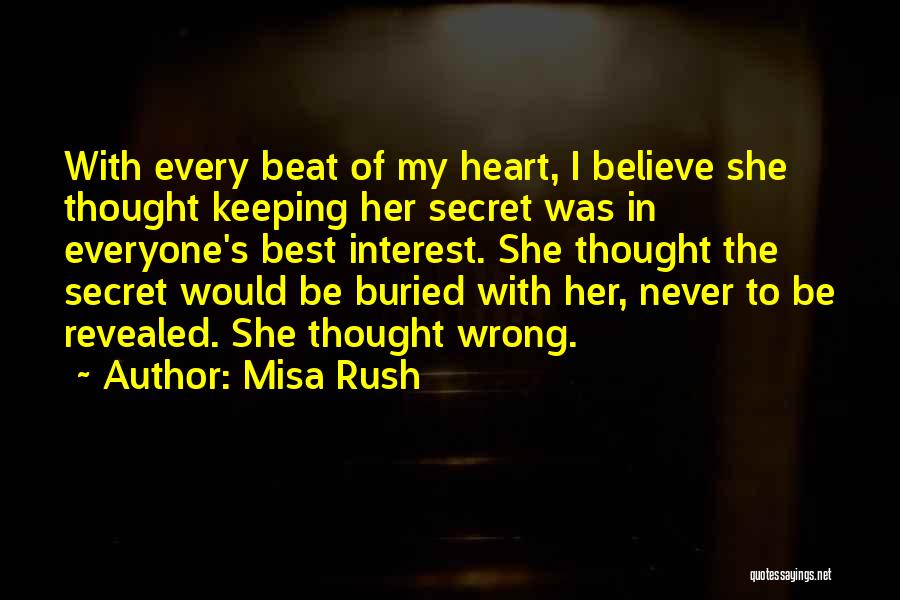 Secret Revealed Quotes By Misa Rush
