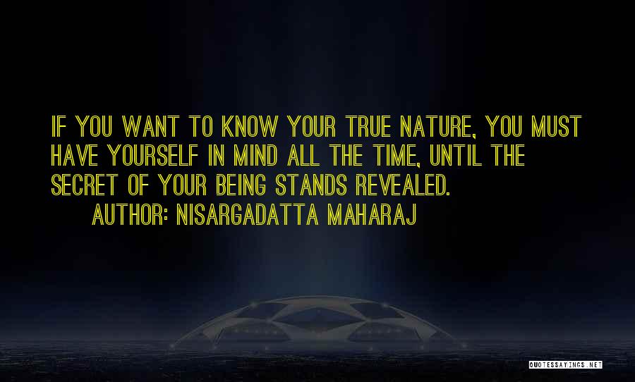 Secret Revealed Quotes By Nisargadatta Maharaj