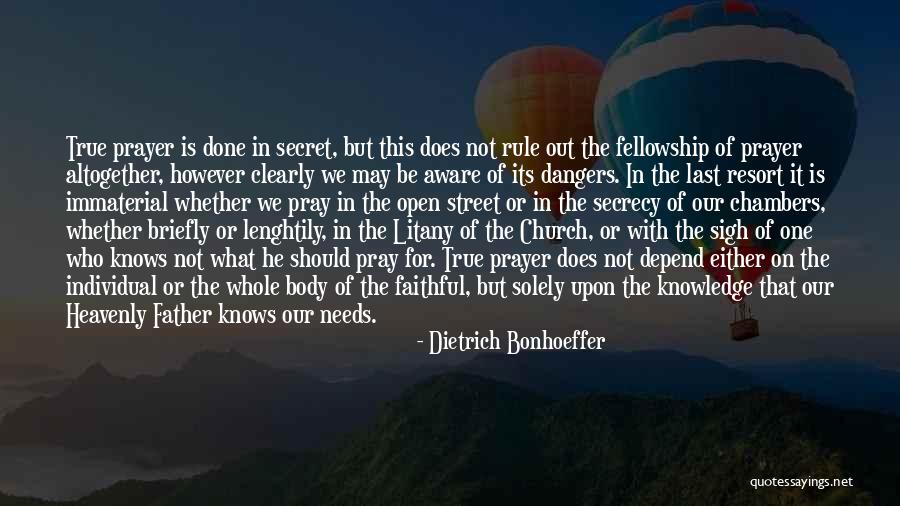 Secret Secrecy Quotes By Dietrich Bonhoeffer