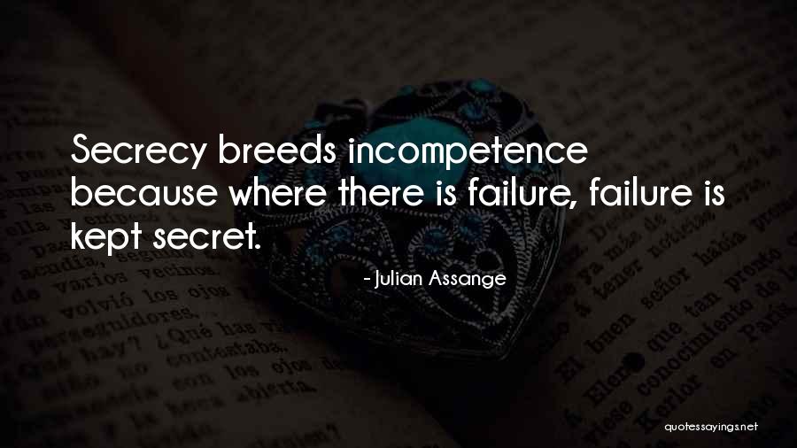 Secret Secrecy Quotes By Julian Assange