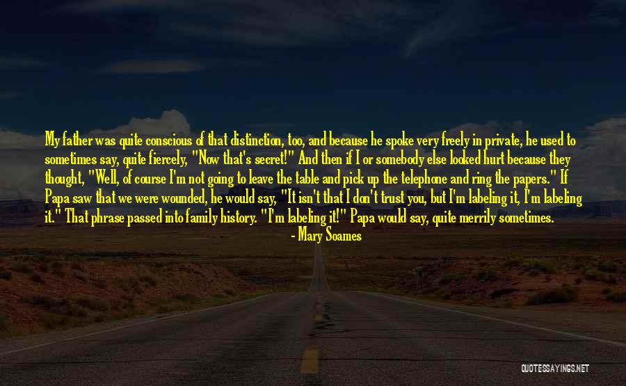 Secret Secrecy Quotes By Mary Soames