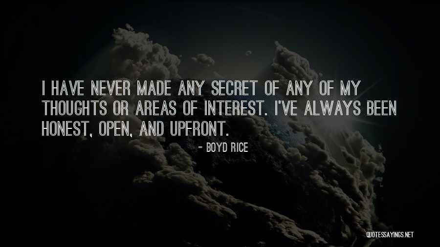 Secret Thoughts Quotes By Boyd Rice Secret Thoughts Quotes By Boyd Rice