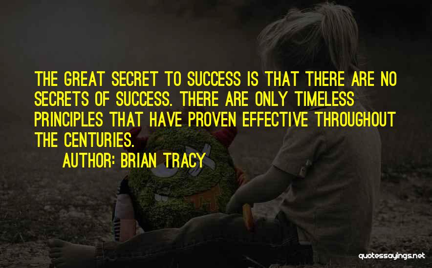 Secret To Success Quotes By Brian Tracy