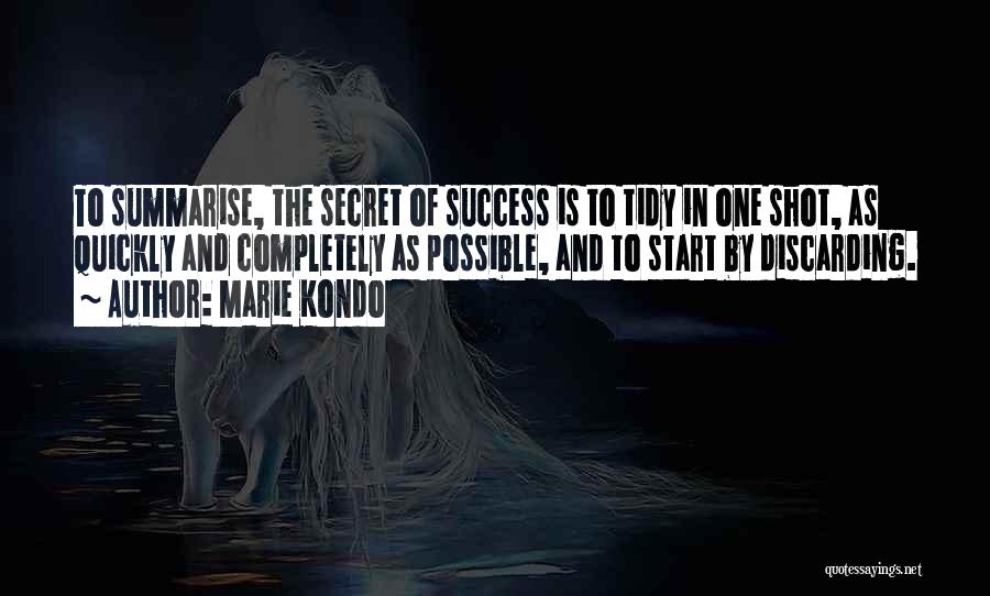 Secret To Success Quotes By Marie Kondo