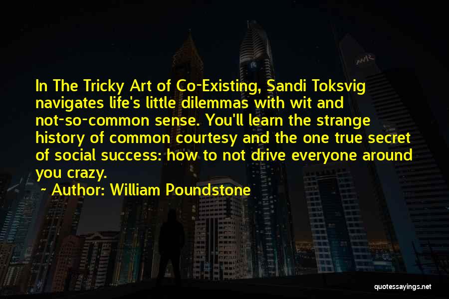 Secret To Success Quotes By William Poundstone