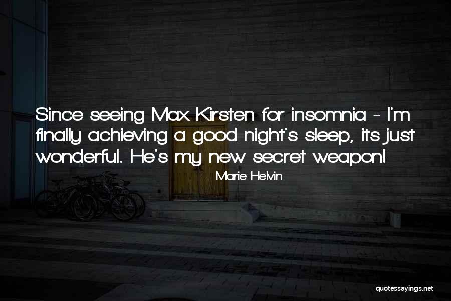 Secret Weapon Quotes By Marie Helvin Secret Weapon Quotes By Marie Helvin