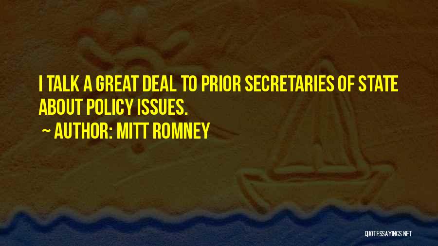 Secretaries Quotes By Mitt Romney