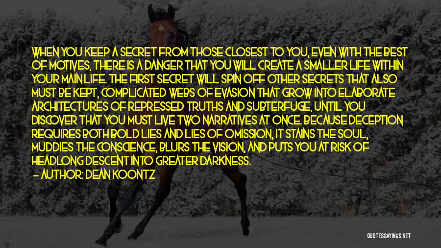 Secrets And Deception Quotes By Dean Koontz